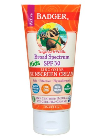 Badger SPF30 Kids Sunscreen Tangerine & Vanilla