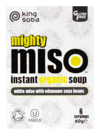 King Soba Organic Mighty Miso Soup with Edamame Soya Beans