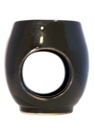 Indalo Black Egg-Shaped Ceramic Burner