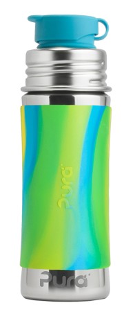 Pura Stainless Steel Aqua Swirl Sport Junior Bottle