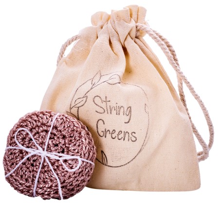 String Greens Reusable Face Rounds - Fawn