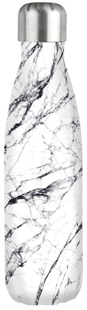 Steely Insulated Water Bottle - Matte Marble
