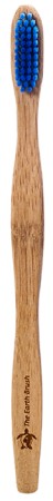 The Earth Brush Bamboo Toothbrush Adult - Medium Blue