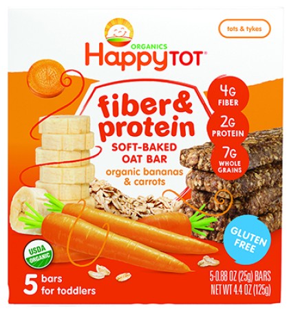Happy Tot Oat Bars - Bananas & Carrots 125g
