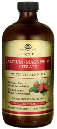 Solgar Liquid Calcium Magnesium Citrate - Strawberry