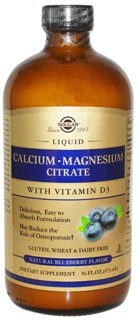 Solgar Liquid Calcium Magnesium Citrate - Blueberry