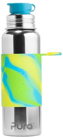 Pura Stainless Steel 850ml Sport Bottle - Aqua Swirl