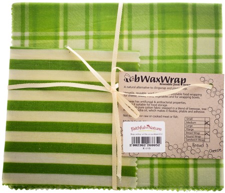 6 degrees East Bwax Wraps Bread & Cheese set - Green