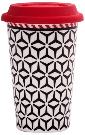 Regent Porcelain Reusable Coffee Cup - Art Deco