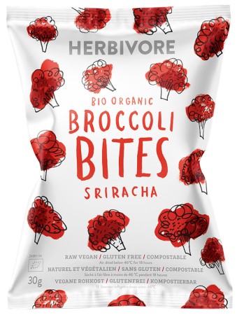 Herbivore Organic Raw Broccoli Chips - Sriracha
