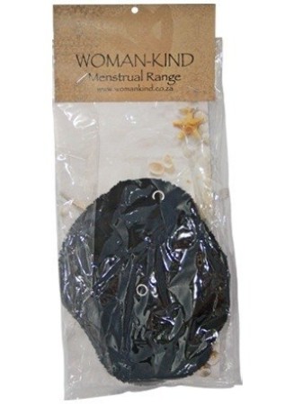 Woman-Kind Reusable Black Fabric Pads Pack of 2 (Small)