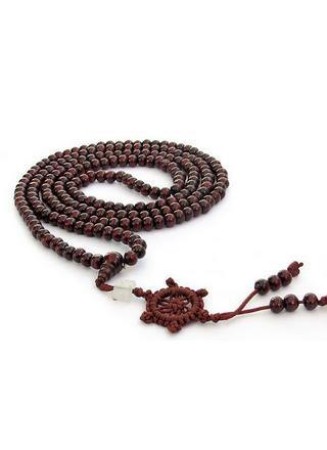 Billy the Bee Japamala Wrist Wrap Sandalwood (Red & Purple)