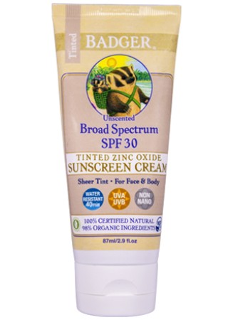 Badger SPF30 Sunscreen Tinted Cream For Face & Body
