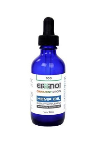 Elixinol Hemp CBD Oil 100mg - Cinnamint