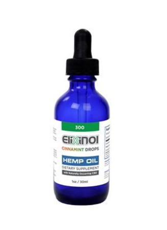 Elixinol Hemp CBD Oil 300mg - Cinnamint