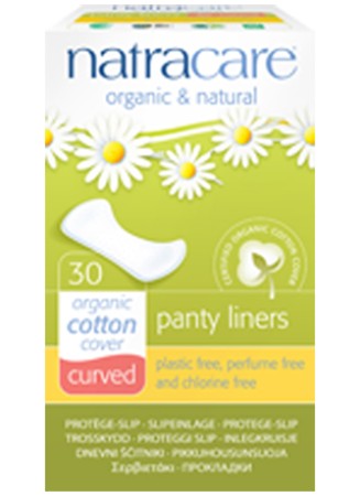 Natracare Organic Cotton Curved Panty Liners (30)