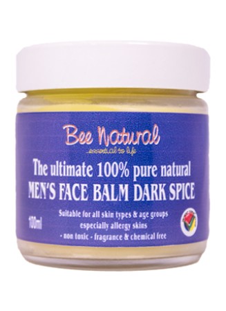 Bee Natural Face Balm for Men Dark Spice