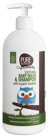 Pure Beginnings Soothing Baby Wash & Shampoo with Organic Baobab