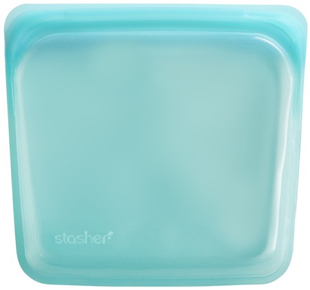 Stasher Reusable Silicone Sandwich Bag - Aqua