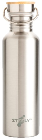 Steely 100% Stainless Steel Bottle 750ml Dark Grey