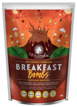 Wazoogles Superfoods Breakfast Bomb Chocolate Eruption