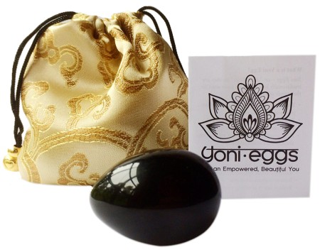 Yoni Egg Black Obsidian - Single Medium